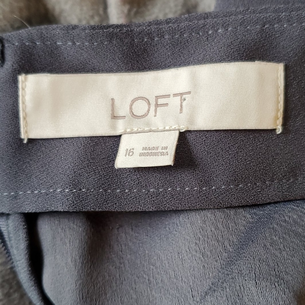 J. Crew Off The Shoulder Fit & Flare Steel Blue - Picture 4 of 5